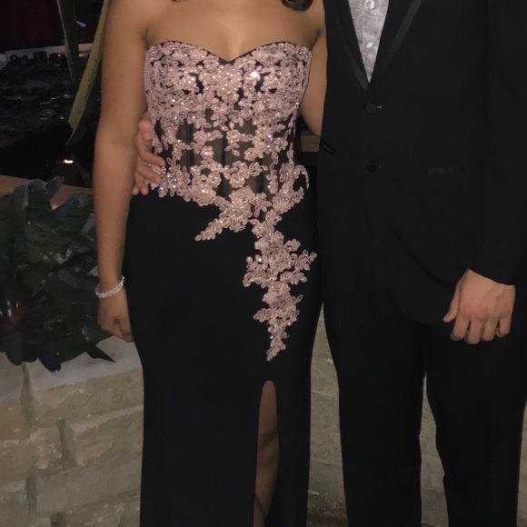 Dresses & Skirts - Black & Rose Gold Prom Dress!!